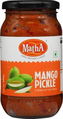 MathA Mango Pickle No Added Preservatives Traditional Homemade Recipe Flavorful Mango Pickle(400 g)