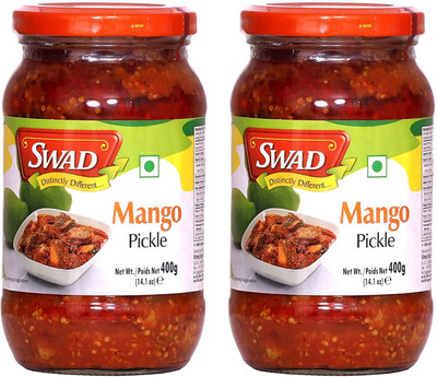 SWAD Delicious and Spicy Mango Pickle / Aam ka Achar | 400 gm Each Mango Pickle(2 x 400 g)