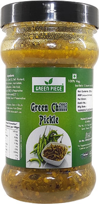 GREEN PIECE Green Chilli Pickle 500gm (Pack of 1) Green Chilli Pickle(500 g)
