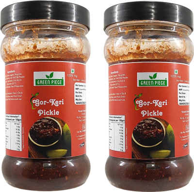 GREEN PIECE Gor-Keri (Sweet Mango ) Pickle 500gm. (Pack of 2) Mango Pickle(2 x 500 g)