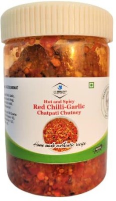 Live Healthy Hot & Spicy Chilli Garlic Chutney/Pickle,Mirch Lahsun ki Chutney/Achar 200 Grams Red Chilli Pickle(200 g)