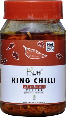 Kuhi Enterprise Hottest Naga King Chilli Pickle Red Chilli Pickle(200 g)