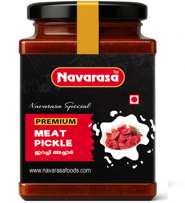 Navarasa Special Meat Pickle | Premium | Authentic Kerala Fusion | Hot and Spicy Beef Pickle(400 g)