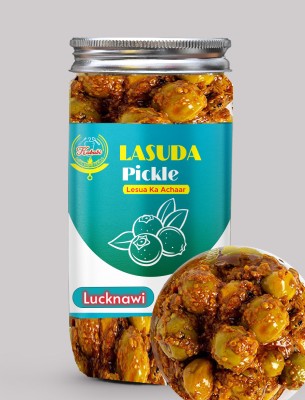 kababi Lucknawi Lasode/Lesua/ Gunda Pickle Achar 400gm Lasoda ka achaar Lesua Pickle(450 g)