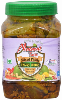Natural Taste MIXED VEGETABLE PICKLE MOTHERMADE PICKLE AT HOME 800GM- 800 gms Mixed Vegetable Pickle(800 g)