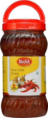 MATHA Red Chilli Pickle - Natural Ingredients - Premium Quality Achar Red Chilli Pickle(1 kg)