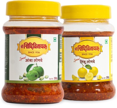 Shree Siddhivinayak 200 gm compo pack Mango, Lime Pickles (200g X 2) Mango, Lime Pickle(2 x 200 g)