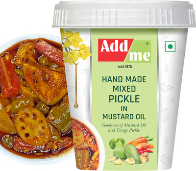 Add me Mixed Pickle Mango Chilli Lemon Carrot ker Ginger karonda lasoda Fruit Mix Mixed Vegetable Pickle(500 g)