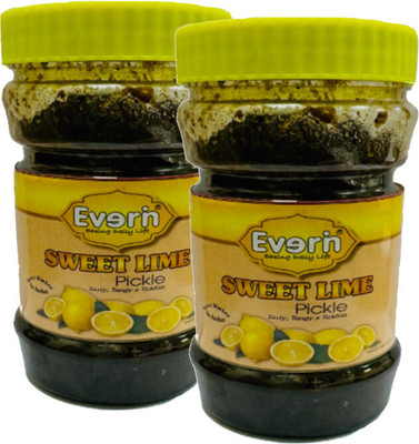 Everin Sweet Lime Pickle Healthy Digestive and Delicious Lime Pickle Pack of 2 Lime Pickle(2 x 500 g)