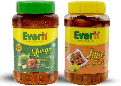 Everin Tasty Tangy and Ticklish Mango, Lemon Pickle(2 x 250 g)