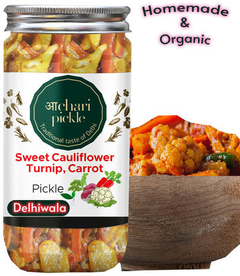 ACHARI PICKLES Delhiwala Gobhi Gajar Shalgam Pickle 400grams, Sweet, Sour and Juicy Pickle Mixed Pickle(400 g)