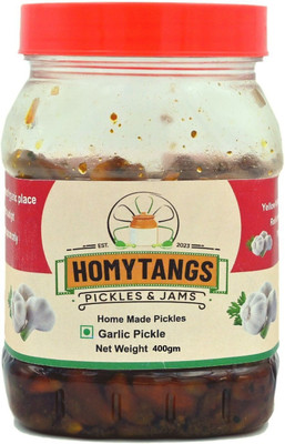 Homytangs Homemade Delicious Garlic Achar Pickle | Traditional lassan ka achaar Garlic Pickle(500 g)