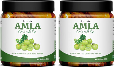 Relishta Combo Amla Pickle 250G - Handcrafted original recipe Amla Pickle(2 x 250 g)