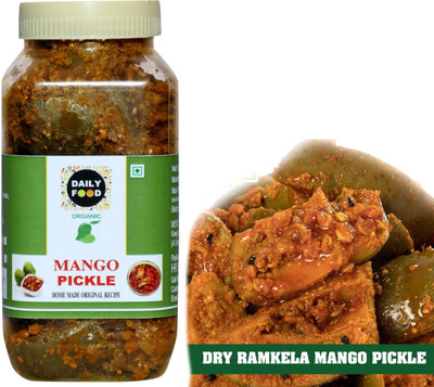 Daily Food Organic Natural Dry Ramkela Mango Pickle Aam Ka Achar (400Gm) P1 Mango Pickle(400 g)