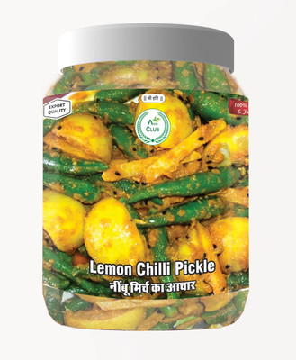 AGRI CLUB Nimbu Mirchi ka Achar(Lemon Chilli Pickle) 750gm Green Chilli, Lemon Pickle(750 g)