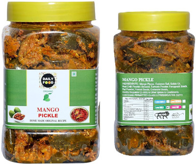 Daily Food Organic Homemade Natural Mango Pickle Aam Ka Achar Mango Pickle(2 x 400 g)