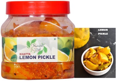 Natural Diet Homemade Mothermade Masalo Se Bana Khatta Lemon Pickle (4) Nimbu Ka Achar 500gm Lemon Pickle(500 g)