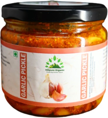 Hillpure Organic Handcrafted original recipe & Traditional Taste, From Uttarakhand Garlic Pickle(300 g)