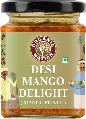Organic Nation Desi Mango Delight | Homestyle Indian Pickle | Authentic Traditional Taste Mango Pickle(250 g)