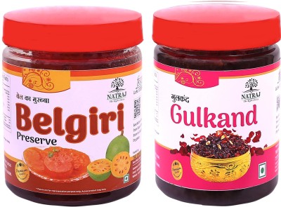 NATRAJ The Right Choice BELGIRI & GULKAND Murabba 500gm (Pack of 2) = 1kg Immunity Booster Bel Murabba(2 x 250 g)