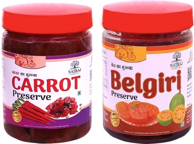 NATRAJ The Right Choice CARROT & BELGIRI Murabba 500gm (Pack of 2) = 1kg Immunity Booster Carrot Murabba(2 x 250 g)