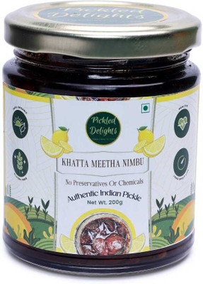 pickled delights Khatta Meetha Nimbu Lemon Pickle(200 g)