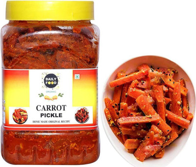 Daily Food Carrot Pickle Gajar Ka Achar Organic (800 Grams)-X1 Carrot Pickle(800 g)