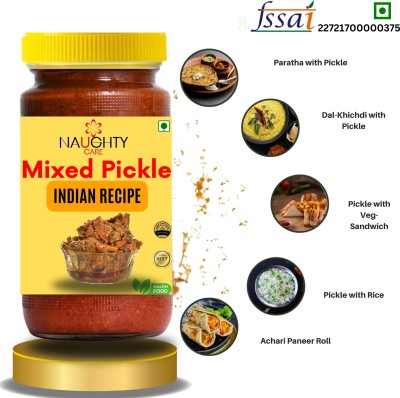 NaughtyCare Mix Pickle / Achar Mixed, Plum, Mixed Vegetable Pickle(1 kg)