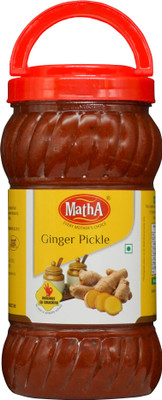 MathA Ginger Pickle - Natural Ingredients - Premium Quality Achar Ginger Pickle(1 kg)