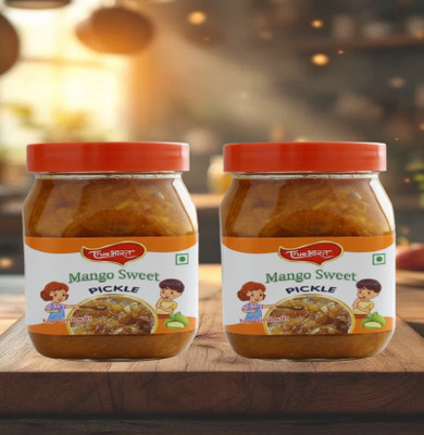 TRUEBHARAT Sweet Mango Pickle – 2-Pack (900g) for a Mouthwatering Treat Mango Pickle(2 x 450 g)