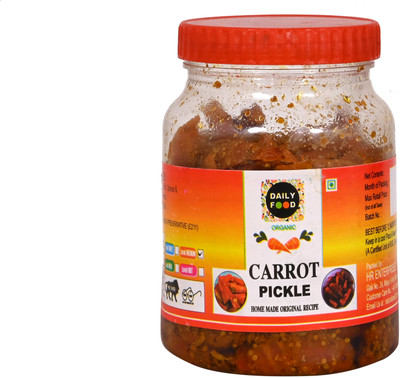 Daily Food Carrot Pickle Gajar Ka Achar Homemade Made in Very Less Oil (400g) Carrot Pickle(400 g)