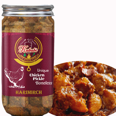 kababi Homemade Harimirch Chicken Pickle Boneless (400 GM) Non Veg Pickle Chicken Pickle(400 g)