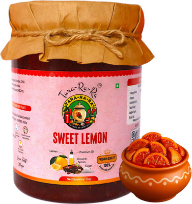TARA-RA-RA Sweet Lemon Pickle – Authentic, Tangy, Sweet & Mildly Spicy Homemade Taste Lemon Pickle(1 kg)