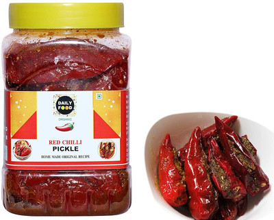 Daily Food Dry Bharva Red Chili Pickle Lal Mirch Ka Achar Organic (800 grams) Red Chilli Pickle(800 g)