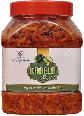 self signature Homemade Organic Bittergourd Pickle Karela ka Achar Apple Ber Pickle(900 g)