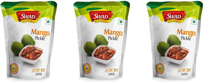 SWAD Delicious and Spicy Mango Pickle / Aam ka Achar | Pack of 3 | 200g Each Mango Pickle(3 x 200 g)