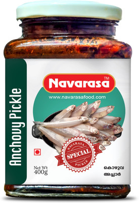 Navarasa Special Anchovy Pickle | 400g | Authentic Kerala Style | Hot and Spicy Fish Pickle(400 g)