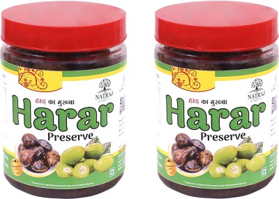 NATRAJ The Right Choice HARAR Murabba 500gm (Pack of 2) = 1kg Immunity Booster Harad Murabba(2 x 250 g)