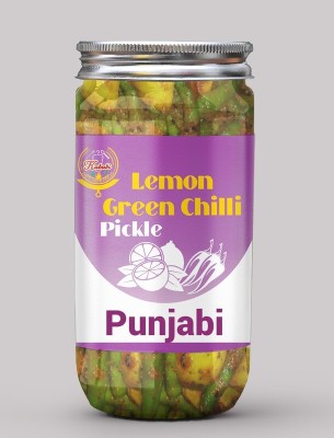 kababi Punjabi Lemon+Green Chilly Pickle Neembu+Harimirch Aachar(400G) Lemon Pickle(400 g)