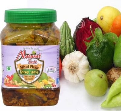 Natural Taste Mixed Vegetable Organic Homemade Pickle 800gm Mixed Vegetable Pickle(800 g)