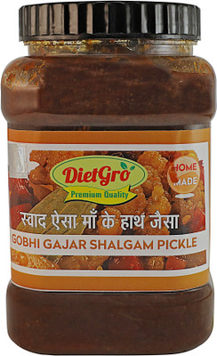 DietGro Gobhi Gajar Shalgam Pickle 1 Kg pack Cauliflower, Carrot Pickle(1 kg)