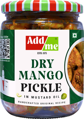 Add me Add Me Home Made Dry Mango Pickle Less Oil 500gm Aam ka Achar Glass jar Mango Pickle(500 g)