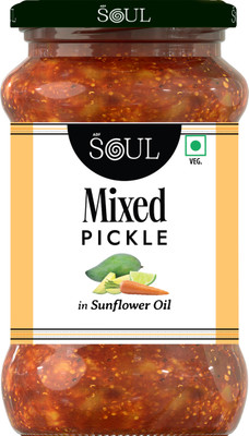 SOUL Mixed Pickle 380g Lime, Mango, Mixed Pickle(380 g)