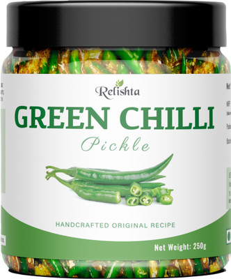 Relishta Green Chilli Pickle Green Chilli Pickle(250 g)