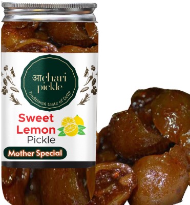 ACHARI PICKLES Mother Special Sweet Lemon Pickle Homemade Meetha Neembu Ka Achar (400GM) Lemon Pickle(400 g)