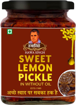 Hawa Singh Khatta Meetha Lemon Pickles Nimbu Ka Achar 250gm Homemade Recipe Lemon Pickle(250 g)