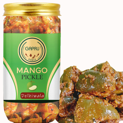 Gapru Delhiwala Mango Pickle- Delhiwala -Aam Ka Achar 400GM Mango Pickle(400 g)