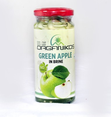 ORGANIKOS Tangy & Refreshing Indian-Style Pickles in Brine Green Apple Pickle(250 g)