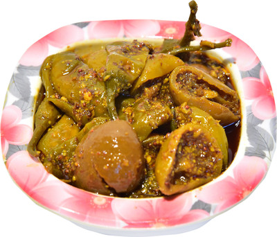 Rajasthani Swaad Chilli - Lemon Mix Pickle Homemade Nimbu Aur Mirchi Ka Achar Lemon, Green Chilli Pickle(400 g)