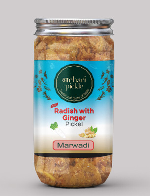 ACHARI PICKLES Radish With Ginger Pickle Marwadi(400 GM) Ghar Ka Achar Mixed Vegetable Pickle(400 g)